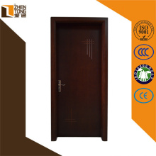 Esqueleto de madera maciza pvc mdf, puerta doble principal de madera, puerta barata mdf